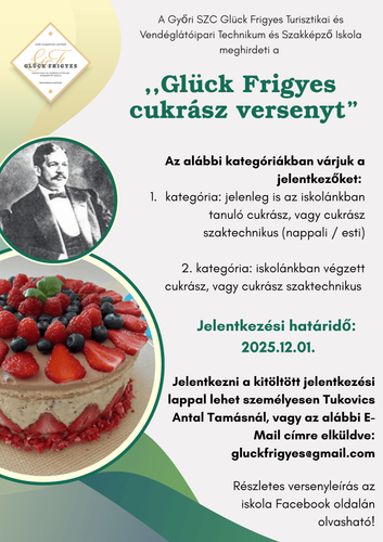 Glück Frigyes cukrász verseny