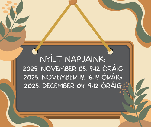 Nyílt napjaink